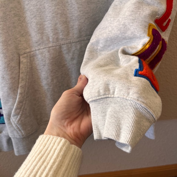 The Couture Club Multi-Badge Chenille Cotton-Blend Hoodie - Picture 9 of 12